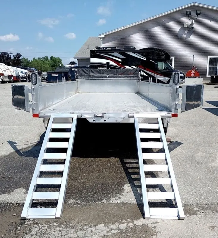 2025 Mission Trailers 7×16 14K Aluminum Hydraulic Dump w/Ramps, HD D-Rings, Barn Doors, Tarp Kit — view 3