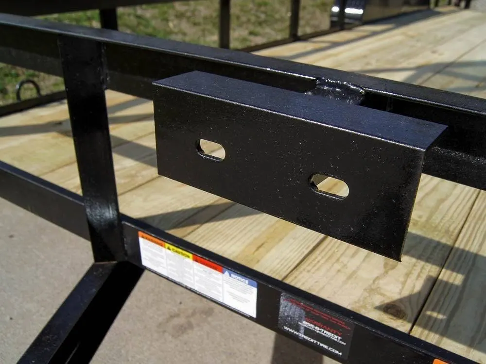 7×20 Dovetail Utility Trailer (2) 3,500lb Axles with Elevated Basket — view 12