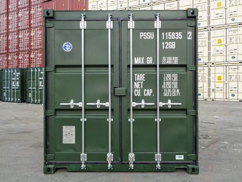10-Fuß-Seecontainer, neu, grün