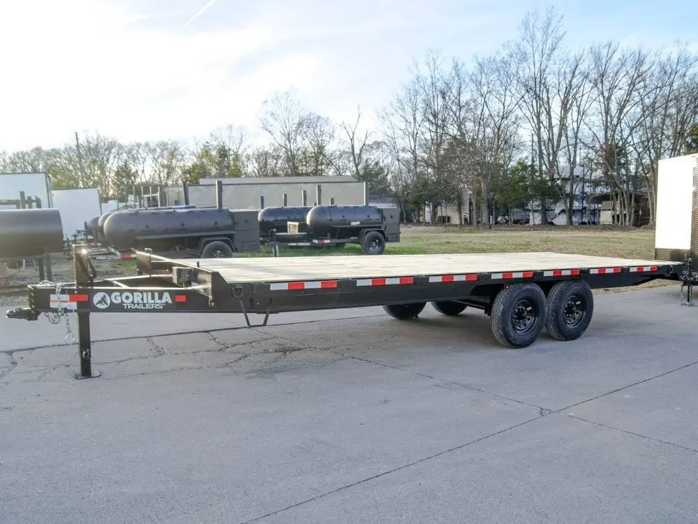 8.5×22 Straight Deckover Trailer (2) 7K Axles with Slide Out Ramps — view 4