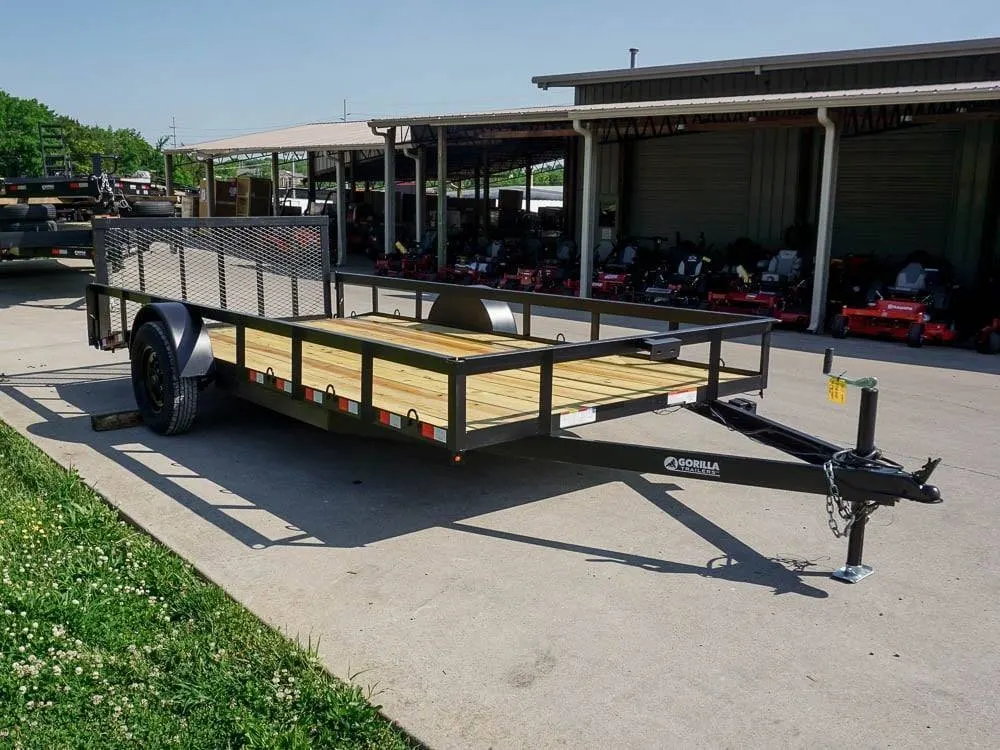 7×14 Dovetail Utility Trailer 3500lb Axle — view 8