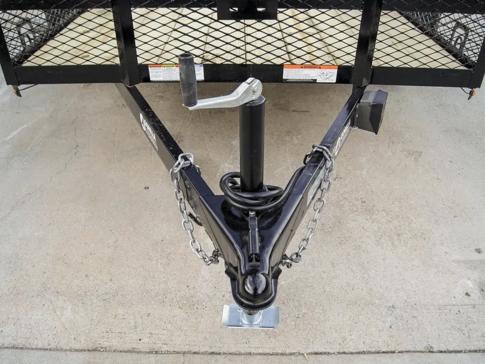 6.4×12 Dovetail Utility Trailer with 1ft Mesh Sides (2) 3,500lb Axles — view 9