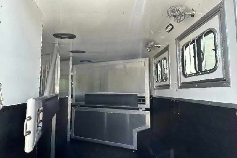 New 2024 Lakota 8313RKBGLQ Charger 3 Horse Trailer with 13′ Short Wall — view 11