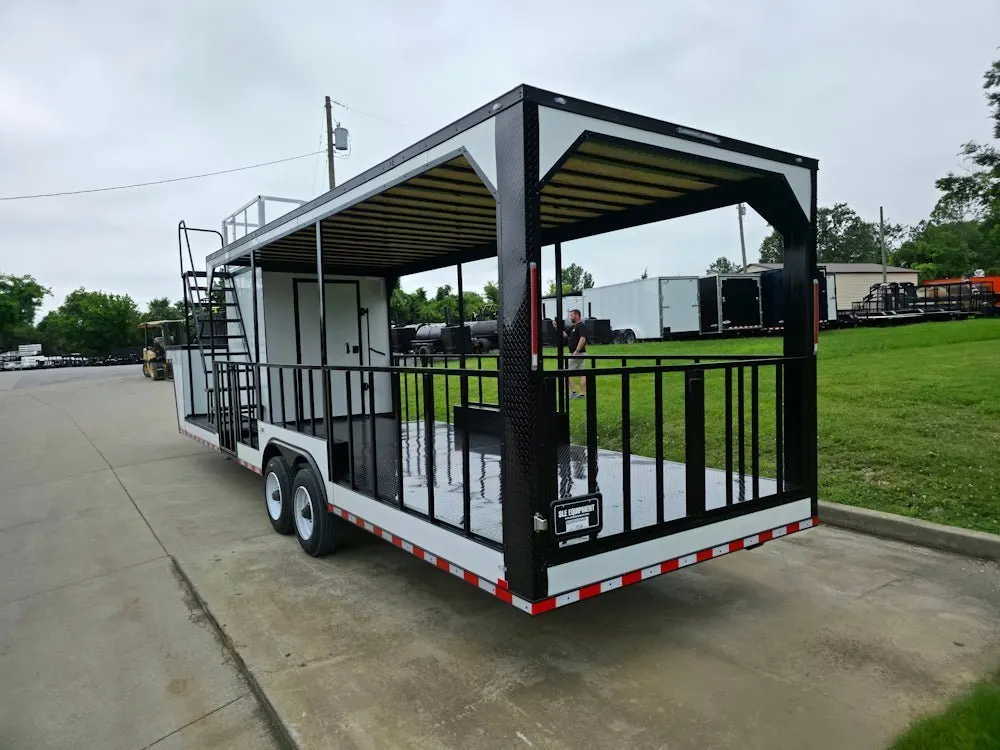 8.5″ X 38″ White Custom  and Equipment Trailer — view 6