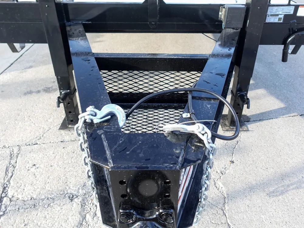 8.5×25 IBeam Deckover Dovetail Trailer (2) 10K Axles King Kong Ramps — view 12