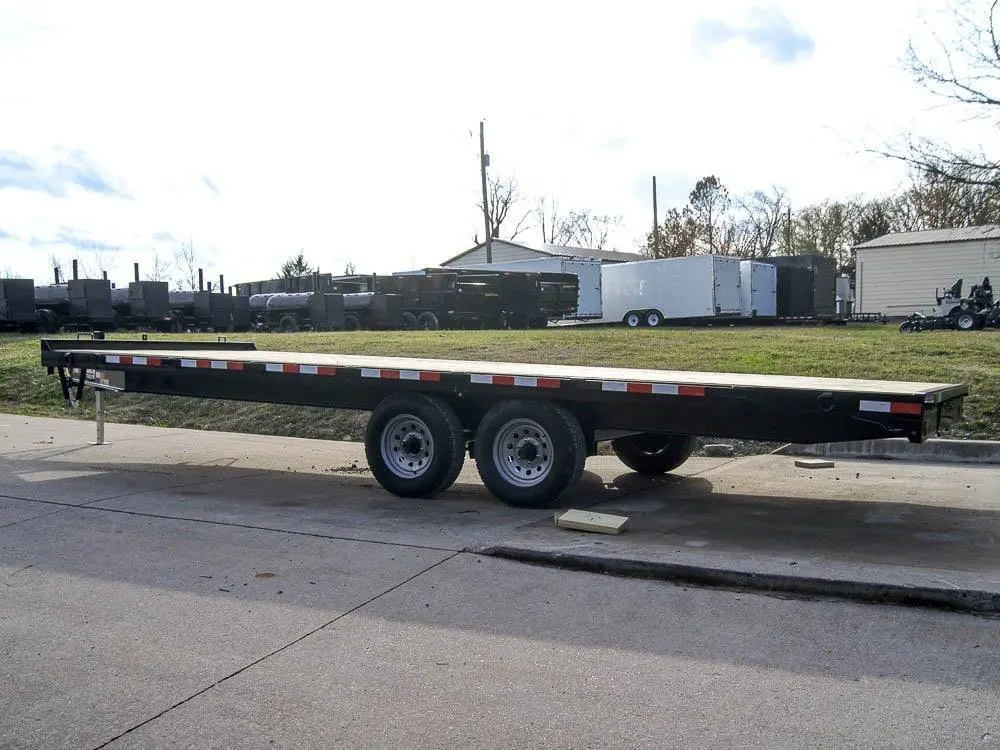 8.5×22 IBeam Deckover Equipment Trailer Straight Deck (2) 5200lb Axles — view 5