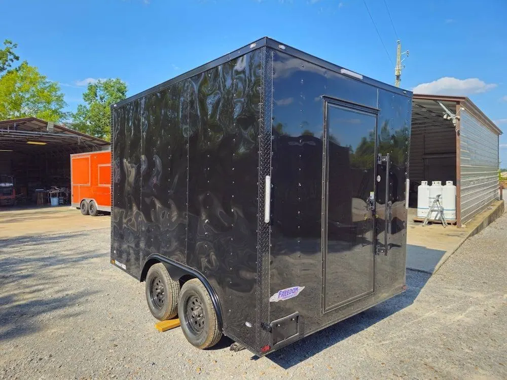 8.5′ X 12′ Black Marketing and Merch Concession Trailer — view 5