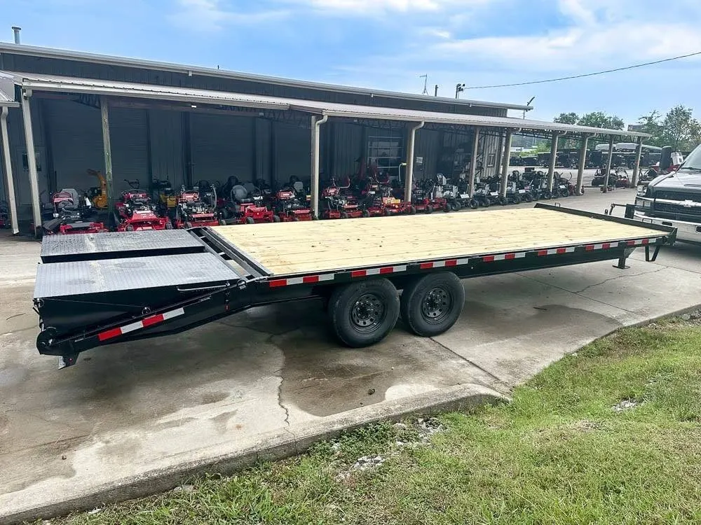 8.5×25 IBeam Deckover Trailer DoveTail (2) 7K Axles King Kong Ramps 14k GVWR — view 5