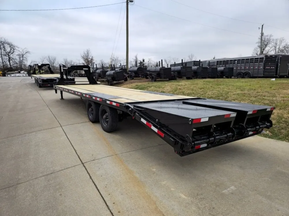8.5×30 Gooseneck Deckover Dovetail Trailer (2) 10K Axles King Kong Ramps 20K GVWR — view 11