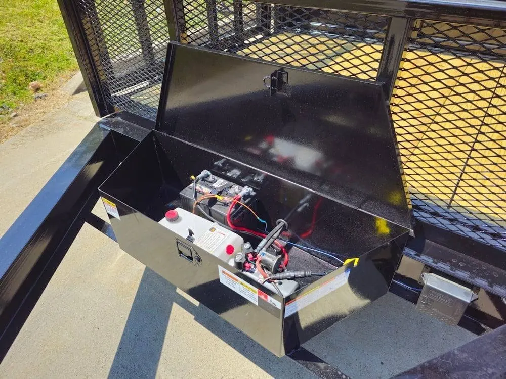 7×16 IBeam Hybrid Hydraulic Dump Trailer with 3ft Sides (2) 6K Axles — view 11