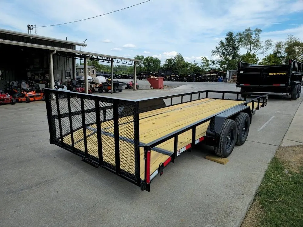 7×20 Utility Trailer Dovetail Powder Coated (2) 3500lb Axles 7k GVWR — view 11