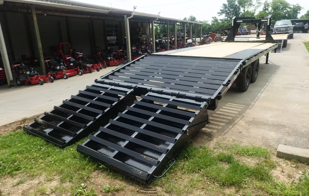 8.5×25 Gooseneck Deckover Dovetail Trailer (2) 10K Axles King Kong Ramps 20K GVWR — view 10