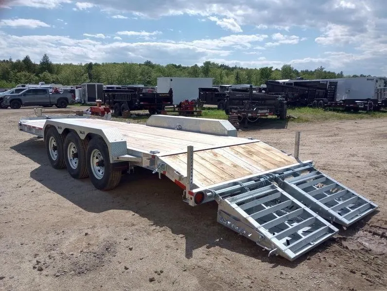 2024 N&N Trailers 7×20+3 Galvanized 22.5K Lowpro Equipment Trailer w/HD Full Width Ramps — view 3