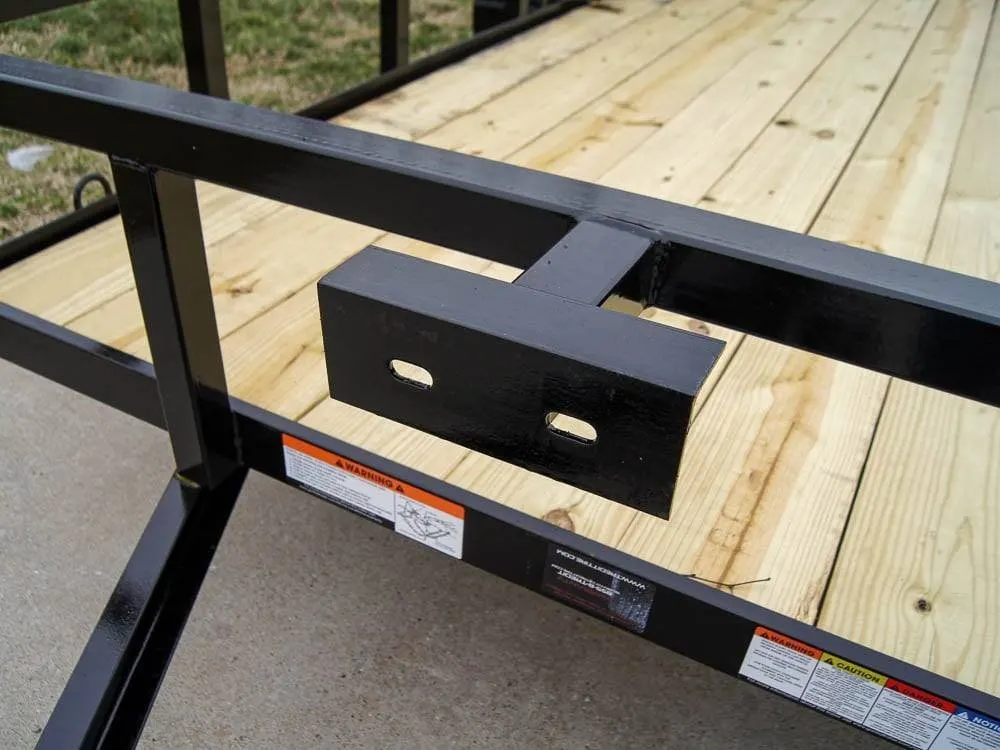 6.4×16 Tube Top Dovetail Utility Trailer (2) 3,500lb Axles — view 10