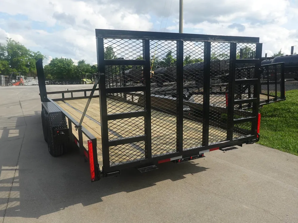 7×20 Heavy Duty Straight Deck Utility Trailer (2) 5,200lb Axles With (2) Side Gates 10K GVWR — view 5