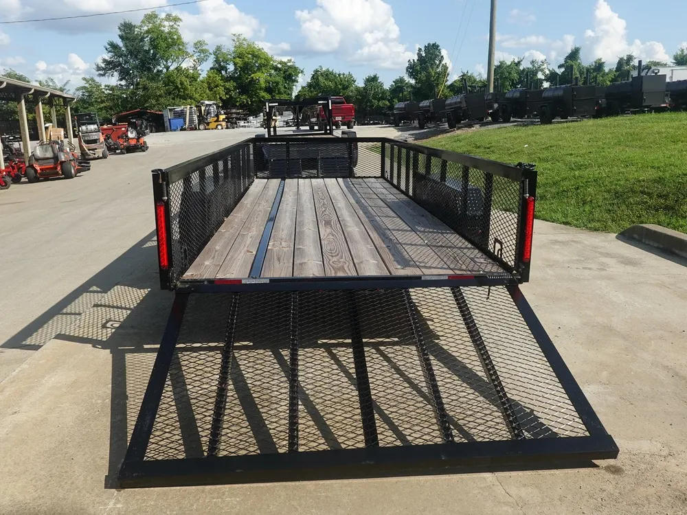 6.4×18 Utility Trailer with 2FT Mesh Sides & Gate (2) 3,500LB Axles GVWR 7K — view 10