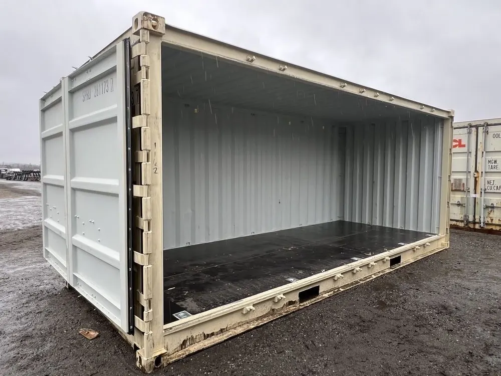 20ft Storage Container Standard Height Open Side — view 12