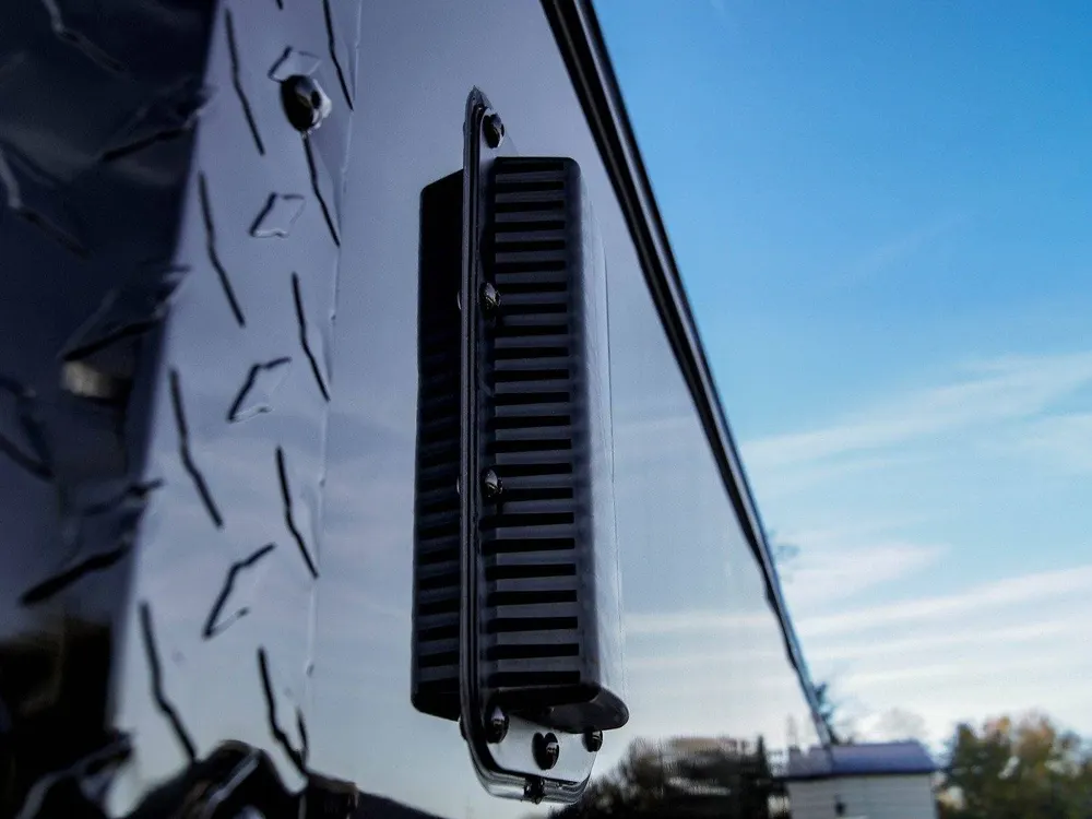 7×14 Enclosed Trailer Black V-Nose Blackout Package 3,500lb Axle Storage — view 9