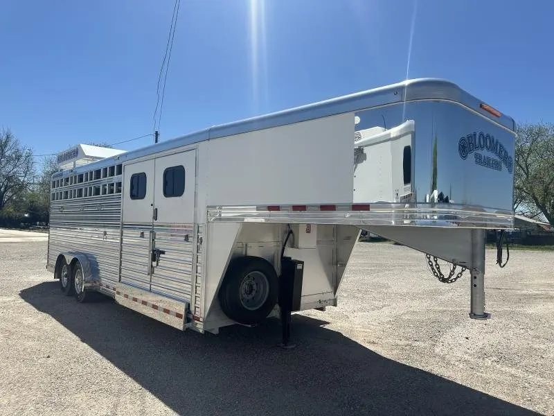 2020 Bloomer 4 Horse Stock Combo Trainer Tack Horse Trailer — view 10
