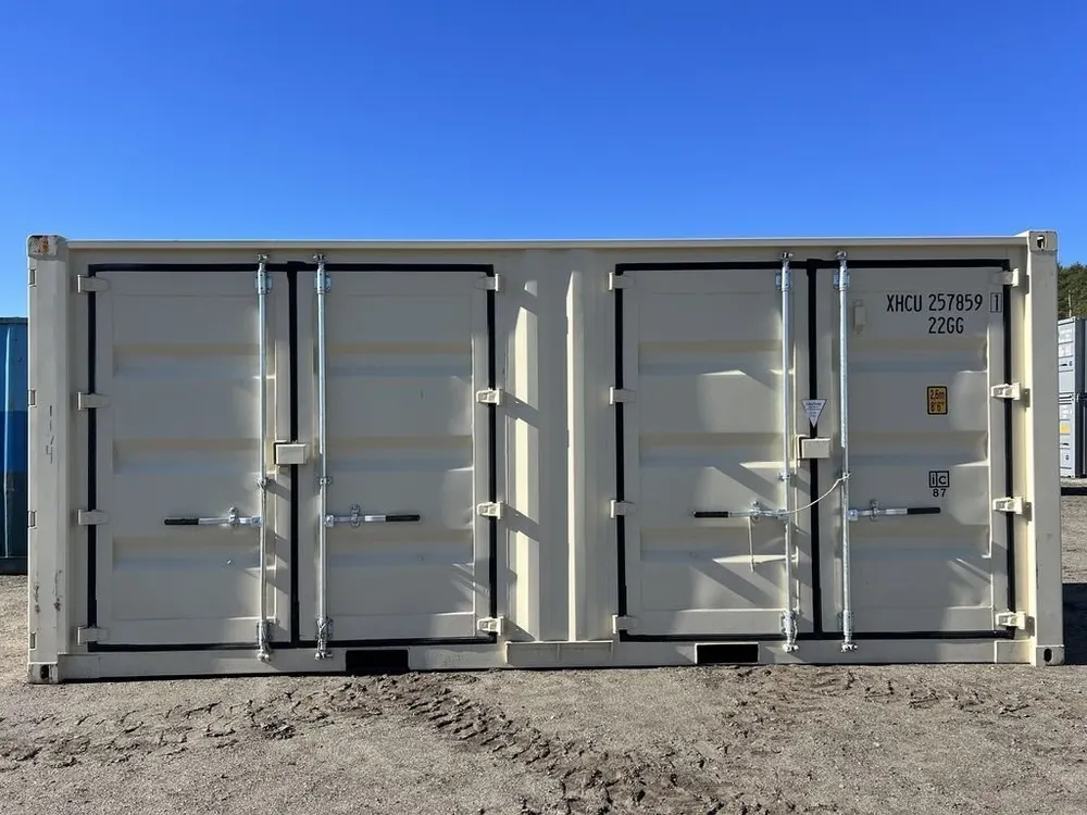 20-Fuß-Lagercontainer One-Trip mit Seitentüren, beige