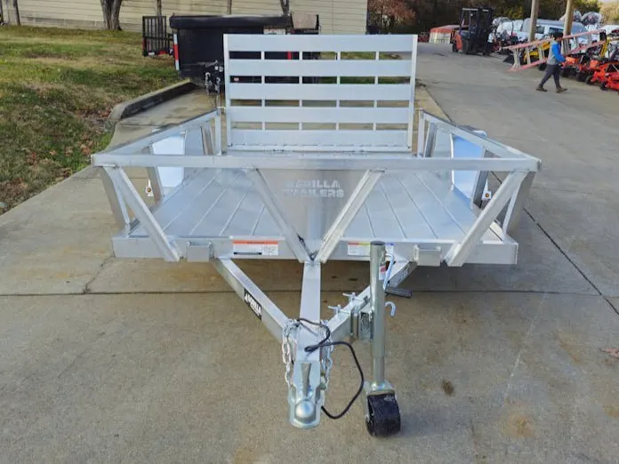 6.4′ X 10′ Gorilla Aluminum Utility Trailer With Gate 3,500lb Axle — view 2