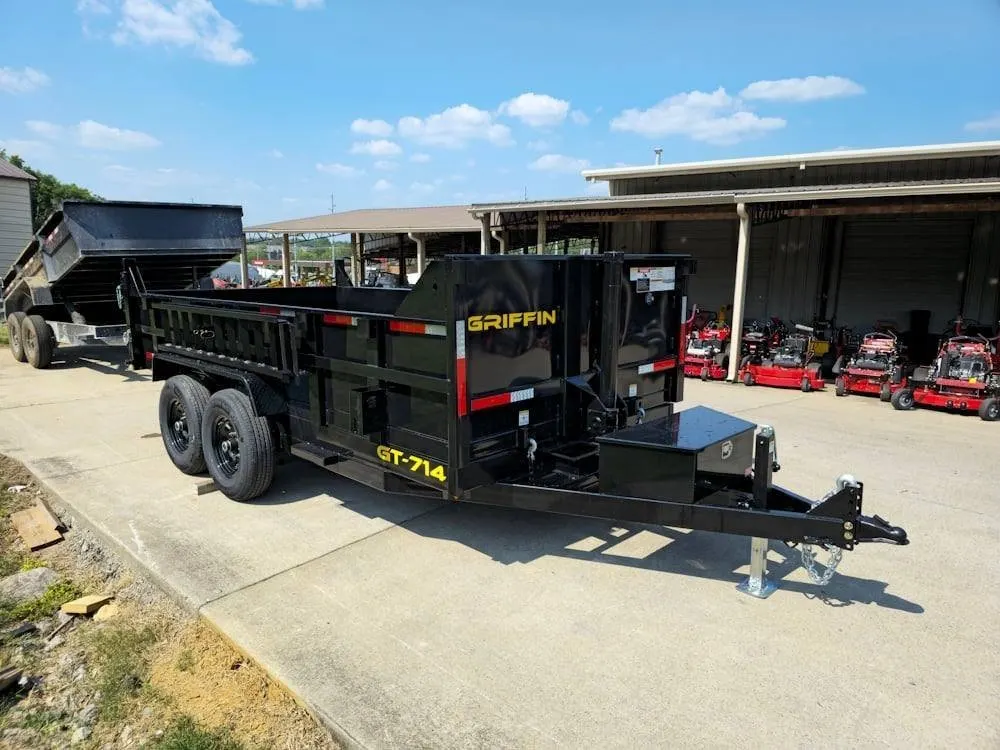 7×14 Telescopic Hydraulic Dump Trailer with 2ft Sides (2) 7K Axles 14K GVWR — view 11