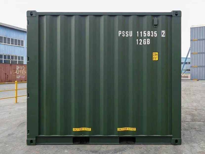10-Fuß-Seecontainer, neu, grün
