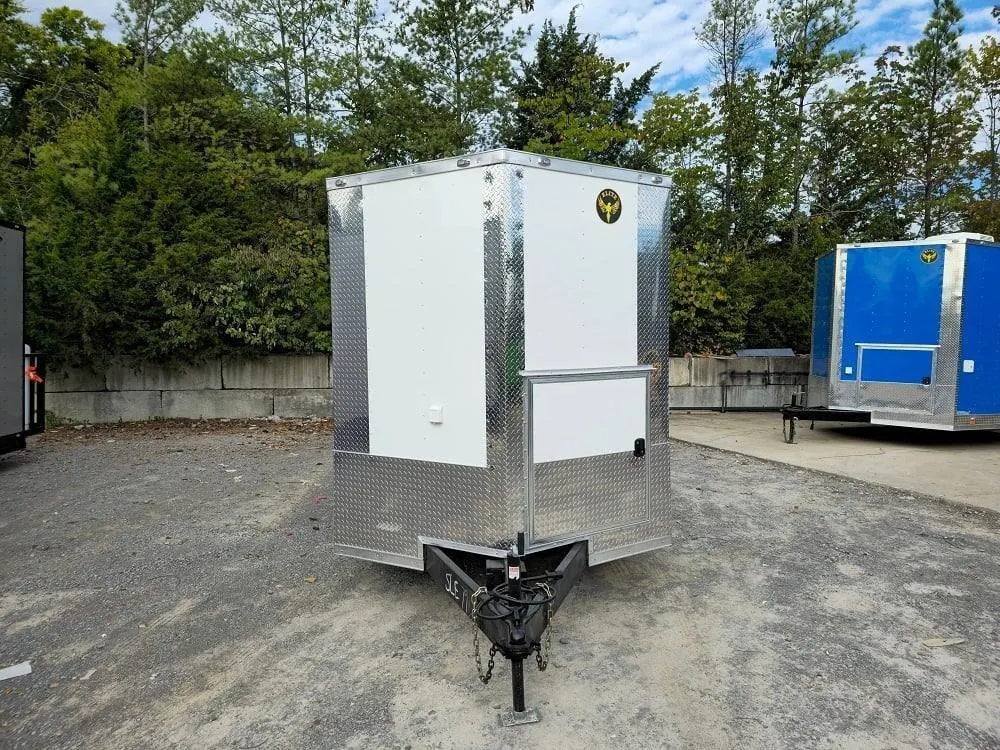 7′ X 12′ White Concession Trailer Food Event Catering — view 2
