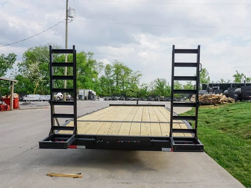 8.5×22 Deckover I-Beam Trailer (2) 5,200lb Axles Stand-Up Ramps — view 6