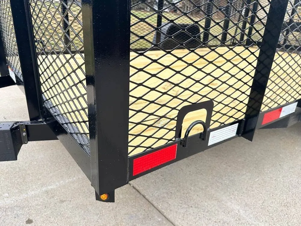 6.4×12 Straight Deck Aluminum Can Recycle Utility Trailer 3,500lb Axle with Brakes — view 6
