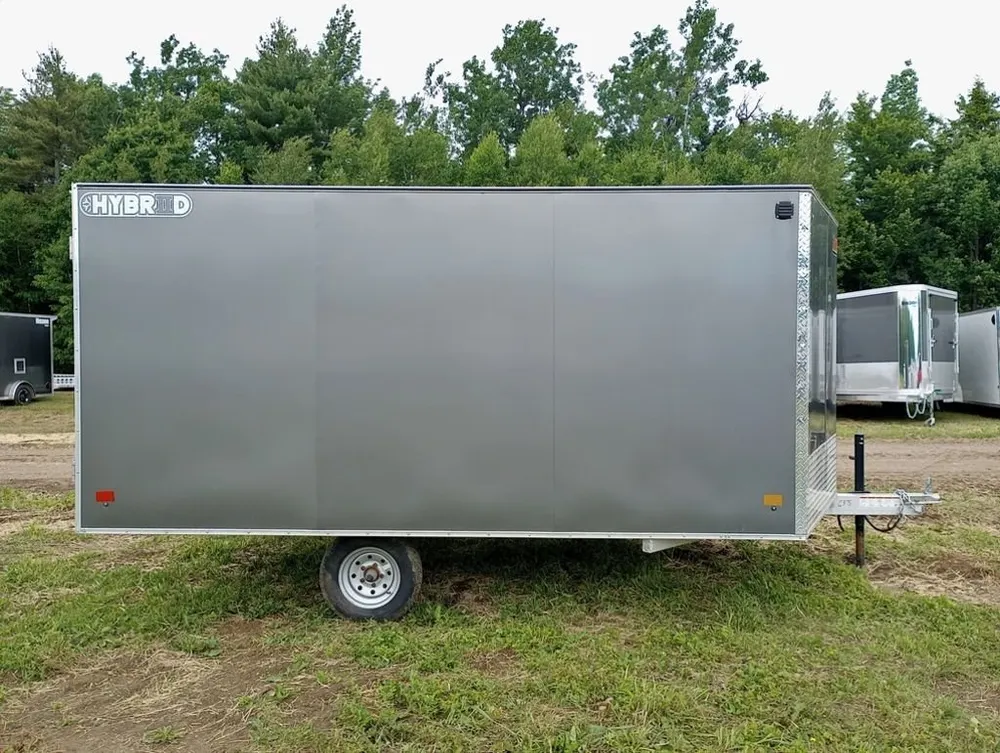 2022 Sno Pro Trailers 101×12 Aluminum Hybrid 2.0 w/Tapered Ramp, Mats & Guides — view 9