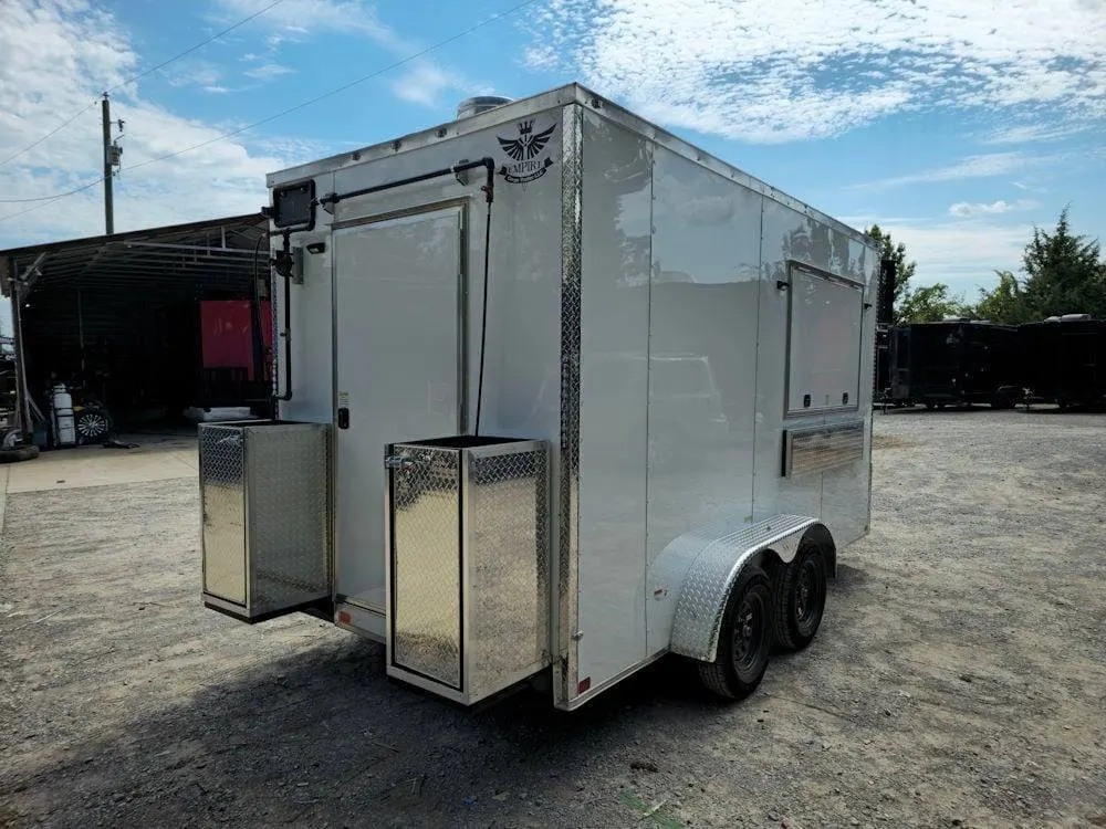 7′ X 14′ White Concession Trailer Food Event Catering — view 10