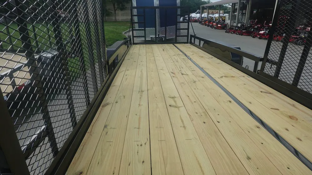 7×20 Heavy Duty Straight Deck Utility Trailer (2) 5,200lb Axles With (2) Side Gates 10K GVWR — view 10