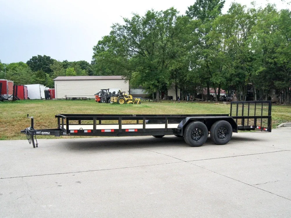 6.4×20 Dovetail Utility Trailer (2) 3500lb Axles — view 3