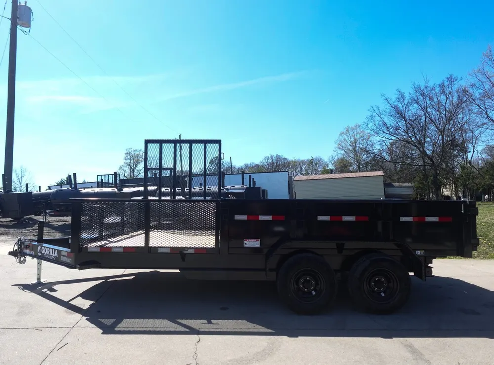 7×16 IBeam Hybrid Hydraulic Dump Trailer with 2ft Sides (2) 6K Axles — view 9