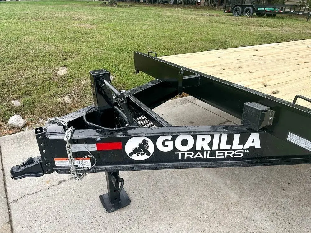 8.5×25 IBeam Deckover Trailer DoveTail (2) 7K Axles King Kong Ramps 14k GVWR — view 9