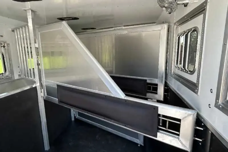 New 2024 Lakota 8313RKBGLQ Charger 3 Horse Trailer with 13′ Short Wall — view 10
