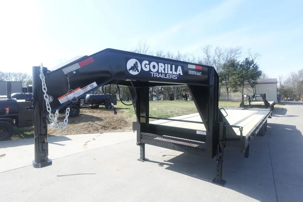 8.5×30 Gooseneck Deckover Dovetail Trailer (2) 10K Axles King Kong Ramps 20K GVWR — view 4