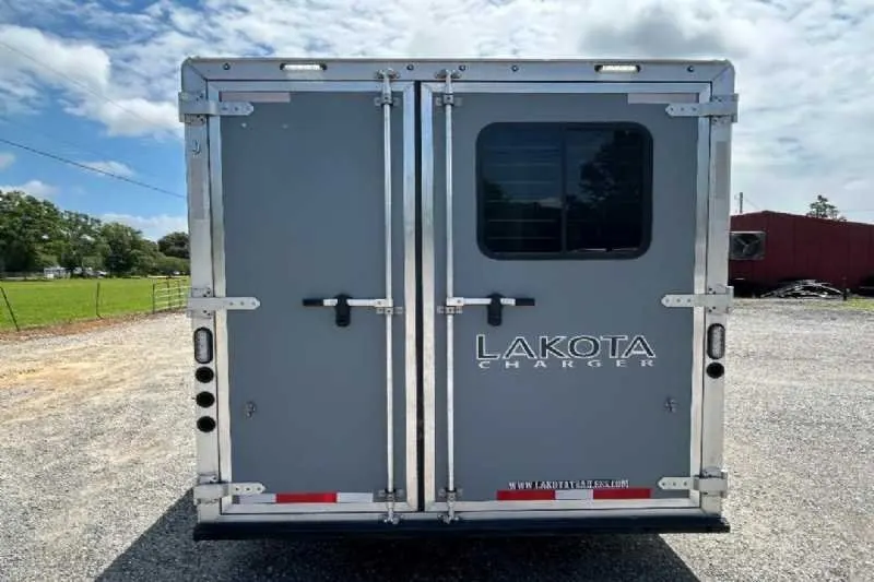 New 2024 Lakota 8313RKBGLQ Charger 3 Horse Trailer with 13′ Short Wall — view 5