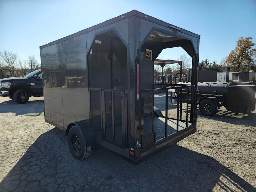 7×12 Charcoal Concession Porch Trailer Food Serving Merchandising — view 6