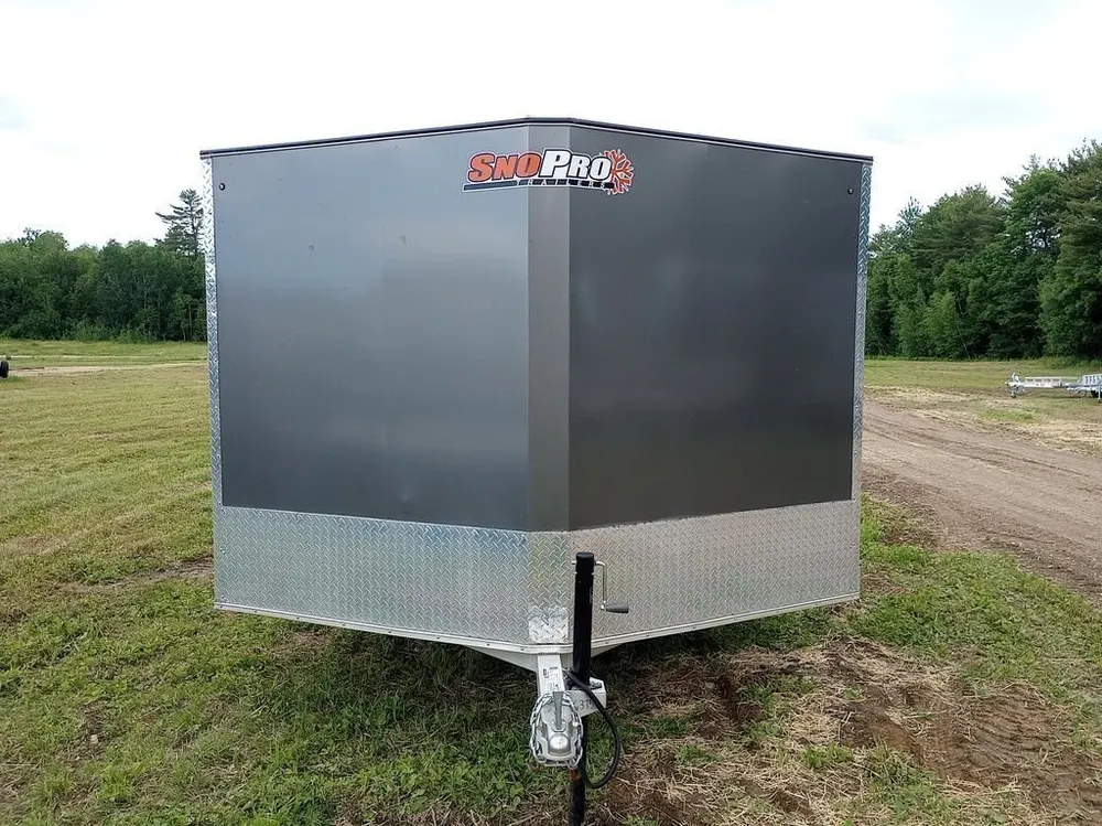 2022 Sno Pro Trailers 101×12 Aluminum Hybrid 2.0 w/Tapered Ramp, Mats & Guides — view 4