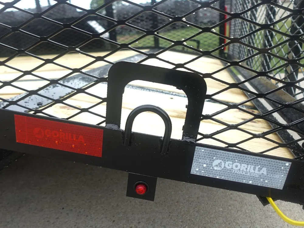 6.4×16 Dovetail Utility Trailer with Front Basket 2ft Mesh (2) 3500lb Axles — view 11
