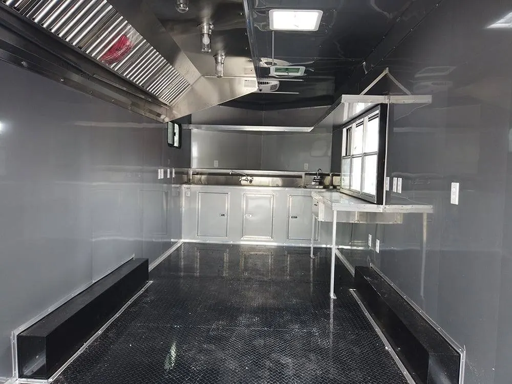 8.5 x 20′ Cobalt Blue Food Vending Concession Food Trailer — view 2