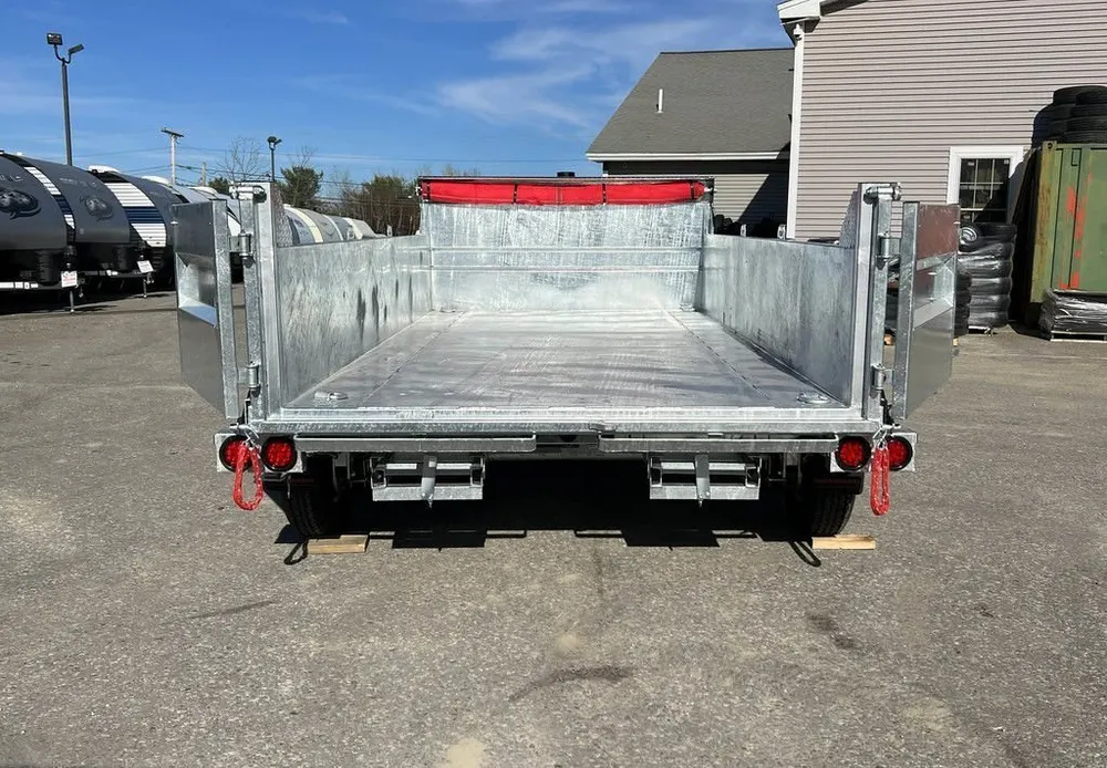 2024 N&N Trailers 7×14 14K Galvanized Hydraulic Dump w/Ramps, 2-Way Spreader Gate, Tarp Kit — view 9