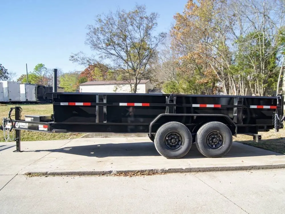 7×16 Gorilla Telescopic IBeam Dump Trailer with 2ft Sides (2) 7K Axles — view 6