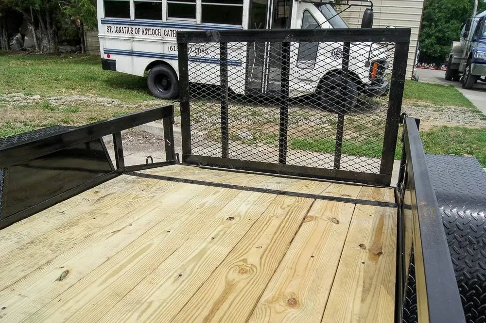 5×8 Powder Coated Dovetail Utility Trailer Single 3,500lb Axle — view 10