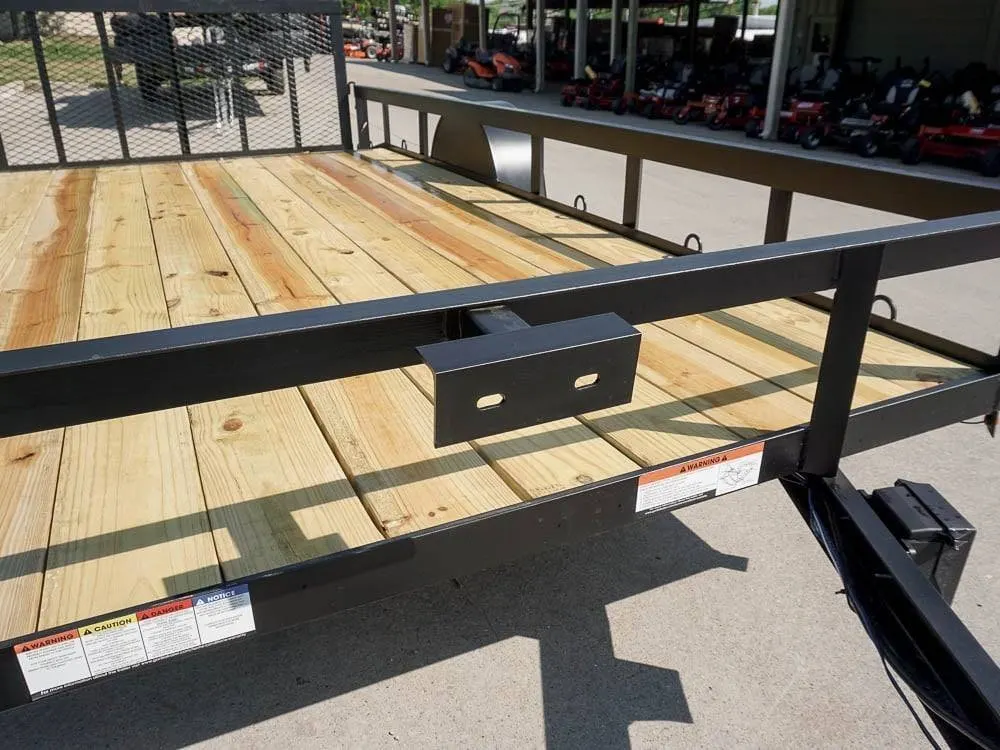 7×14 Dovetail Utility Trailer 3500lb Axle — view 9