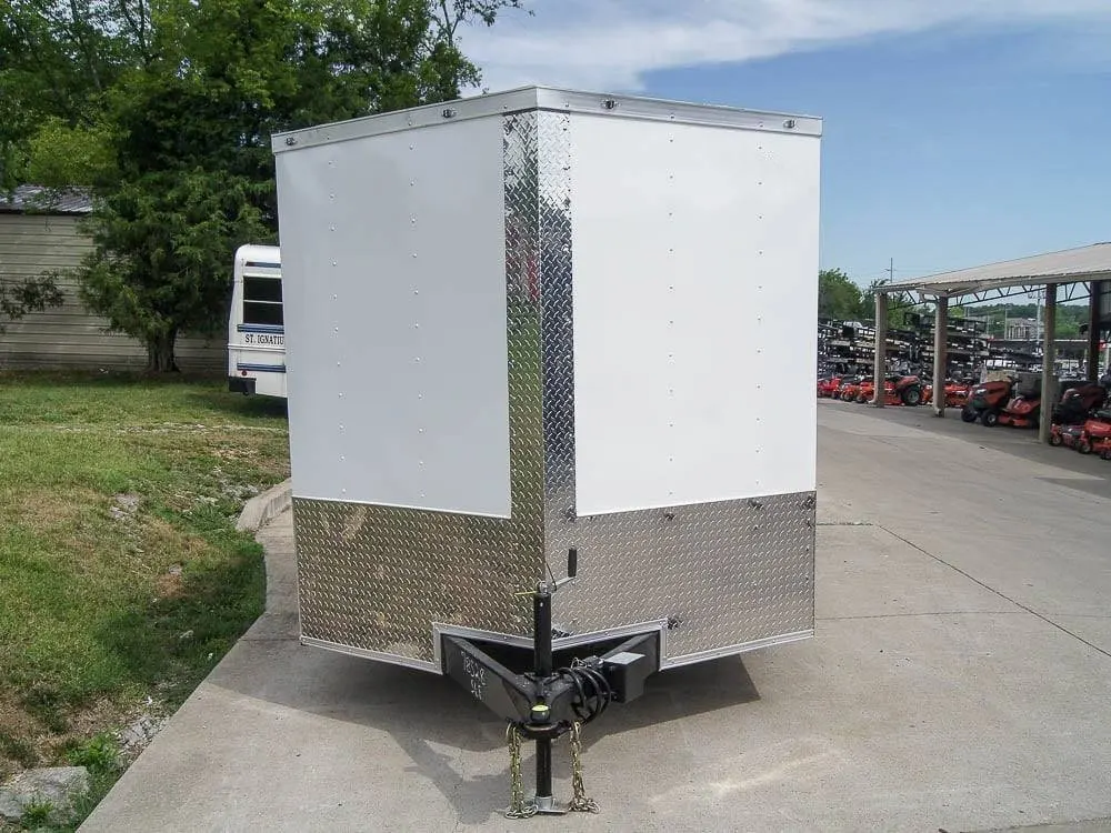 7×18 Hybrid Enclosed Trailer with Side Door (2) 5,200lb Axles Storage — view 2