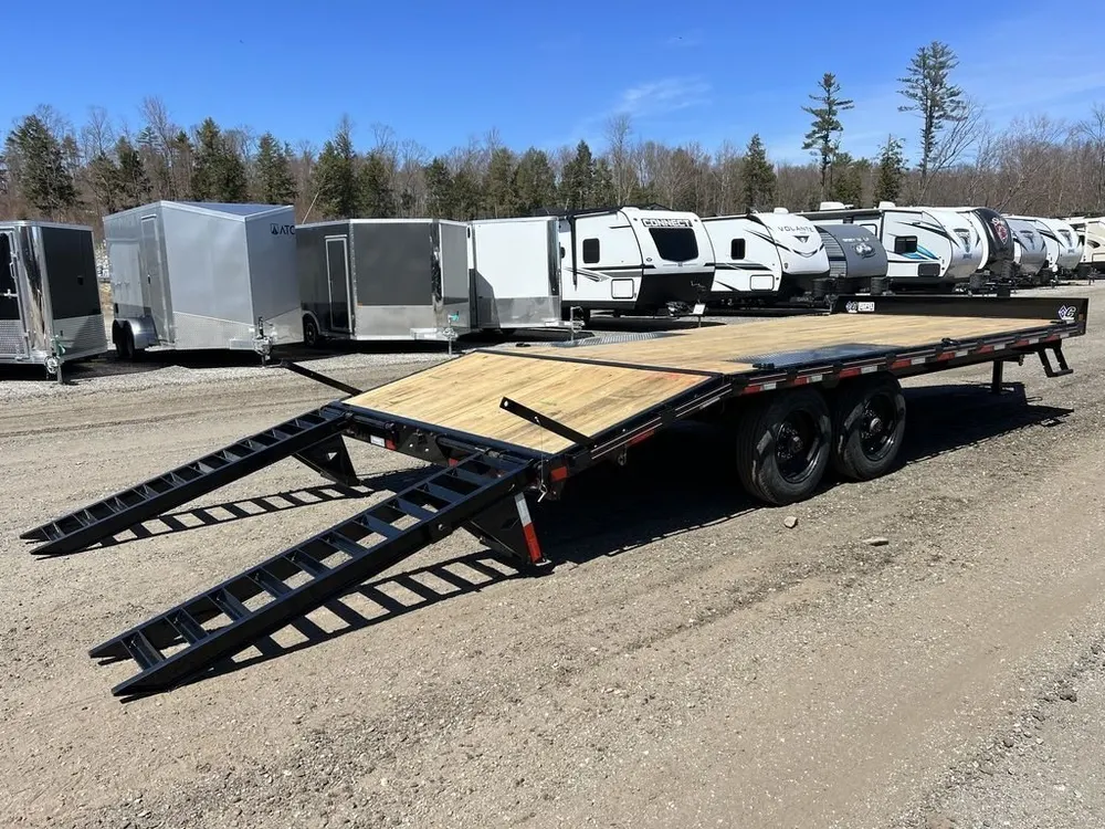 2024 Diamond C 8.5×20 20K Deckover Equipment Trailer w/ 72” Flip-Knee Ramps — view 9