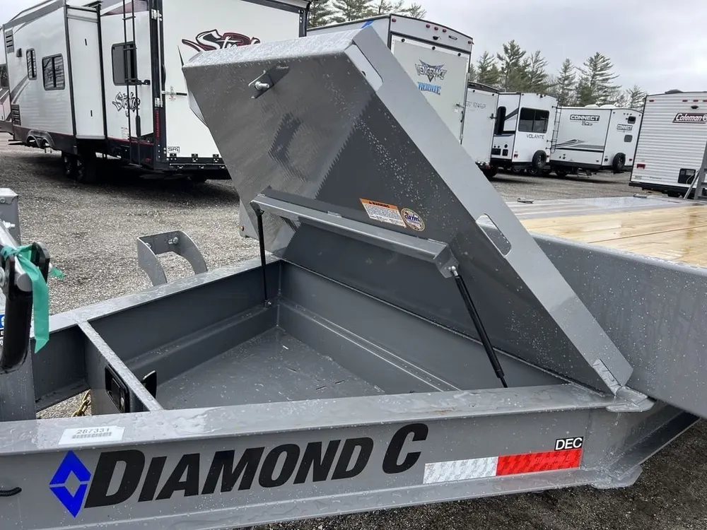 2024 Diamond C 8.5×20 20K Deckover Equipment Trailer w/ 72” Flip-Knee Ramps — view 8